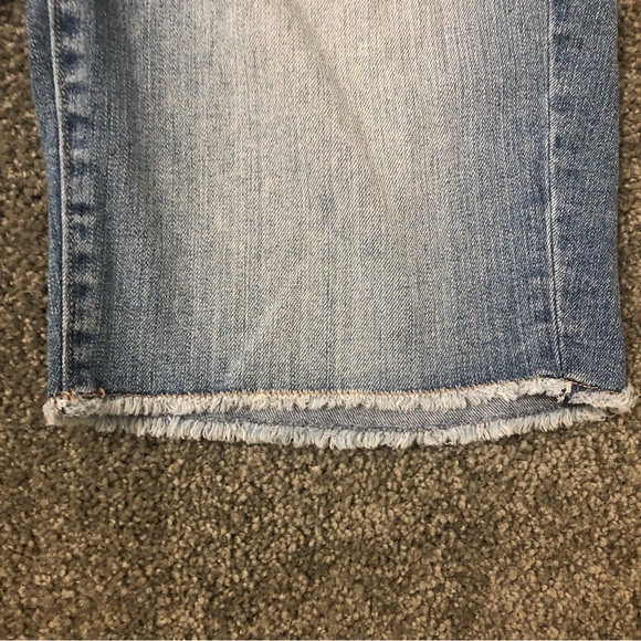 Ann Taylor LOFT | Bermuda Distressed Jean Shorts - Picture 4 of 8